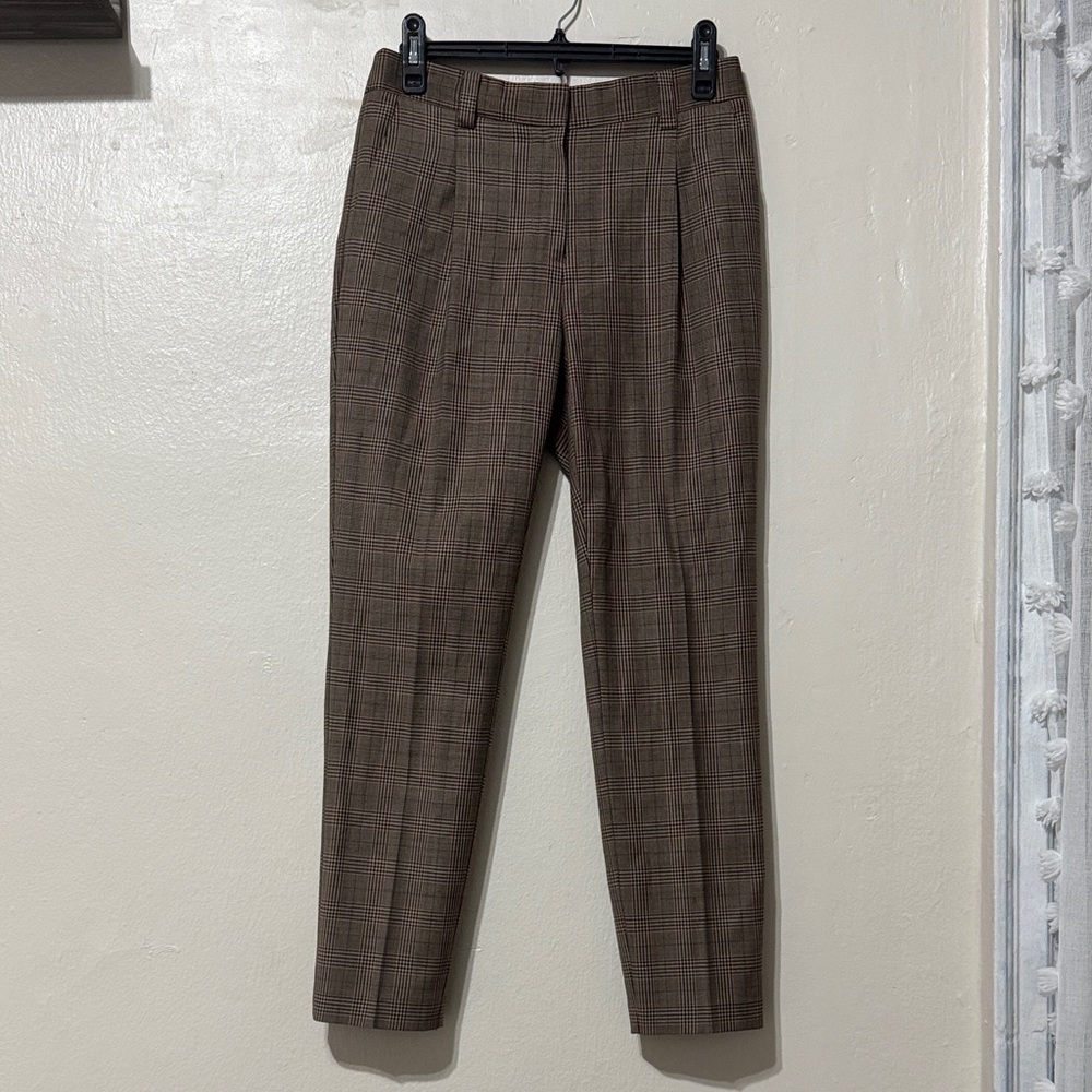 M&S Autograph Ankle Grazer Wool Trousers